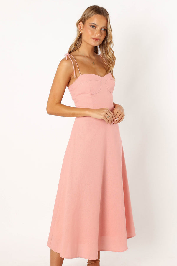 Petal and Pup USA DRESSES Remi Midi Dress - Soft Rose