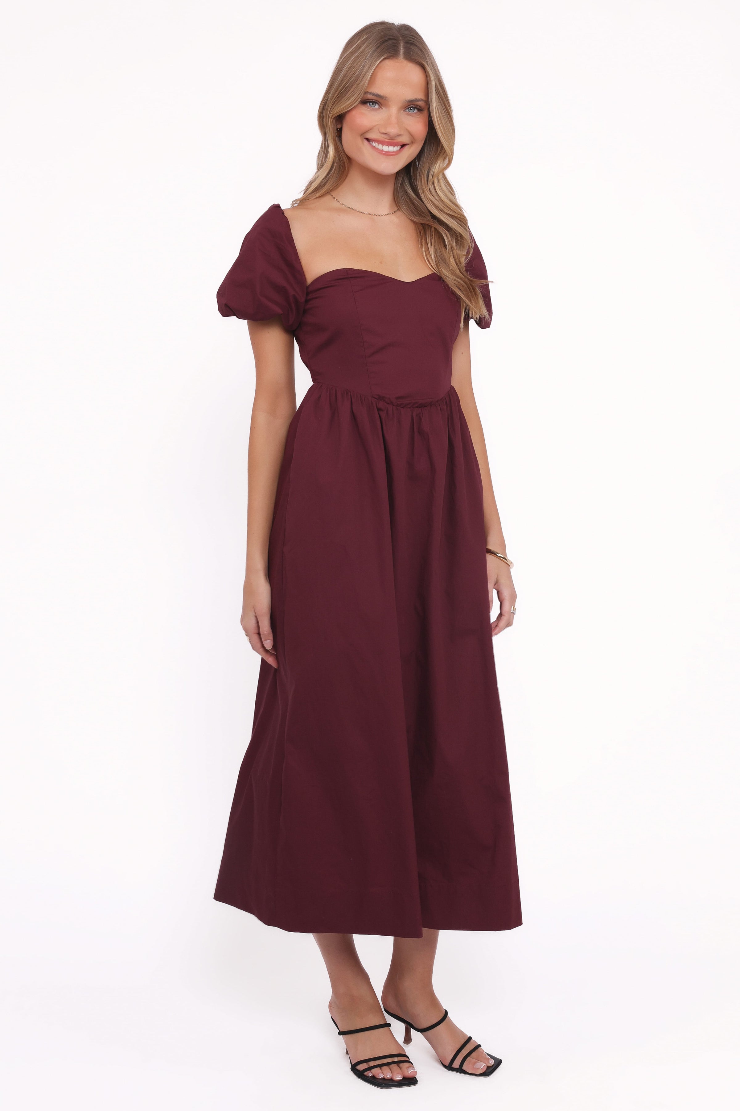 Petal and Pup USA DRESSES Remira Midi Dress - Cherry