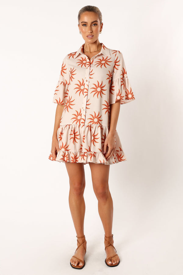 Petal and Pup USA DRESSES Ren Long Sleeve Mini Dress - Soleil