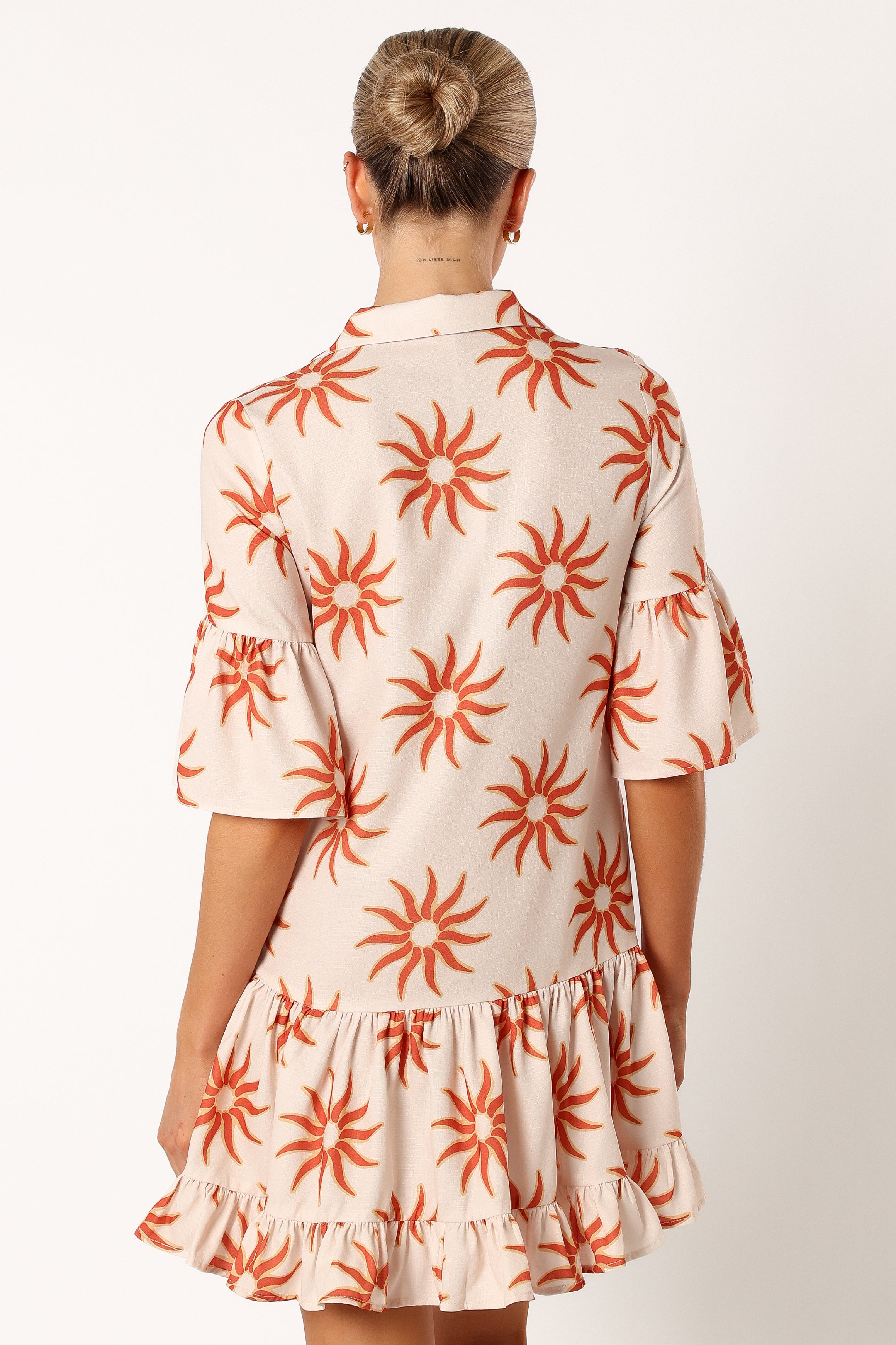 Petal and Pup USA DRESSES Ren Long Sleeve Mini Dress - Soleil