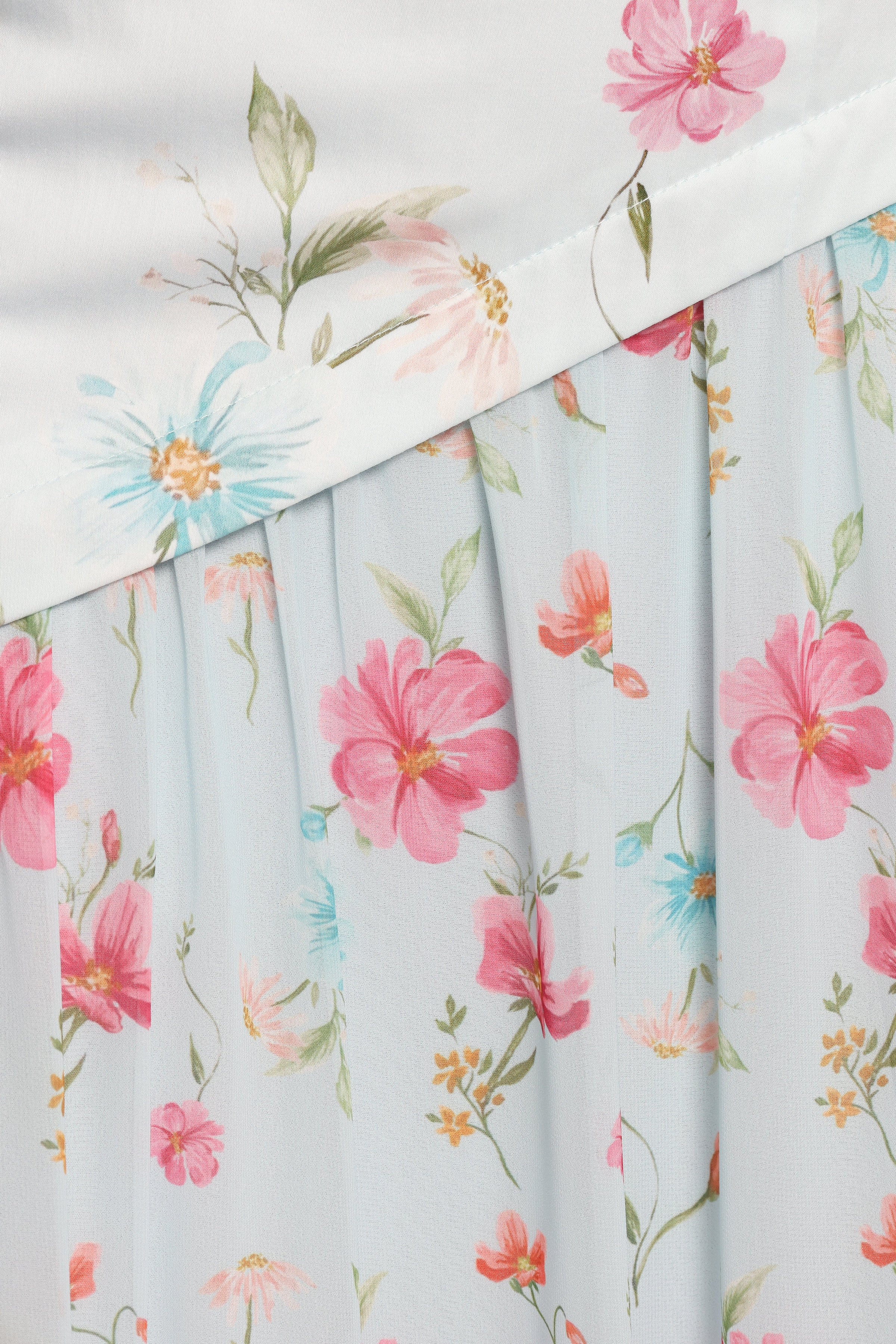 Petal and Pup USA DRESSES Renata Maxi Dress - Blue Floral