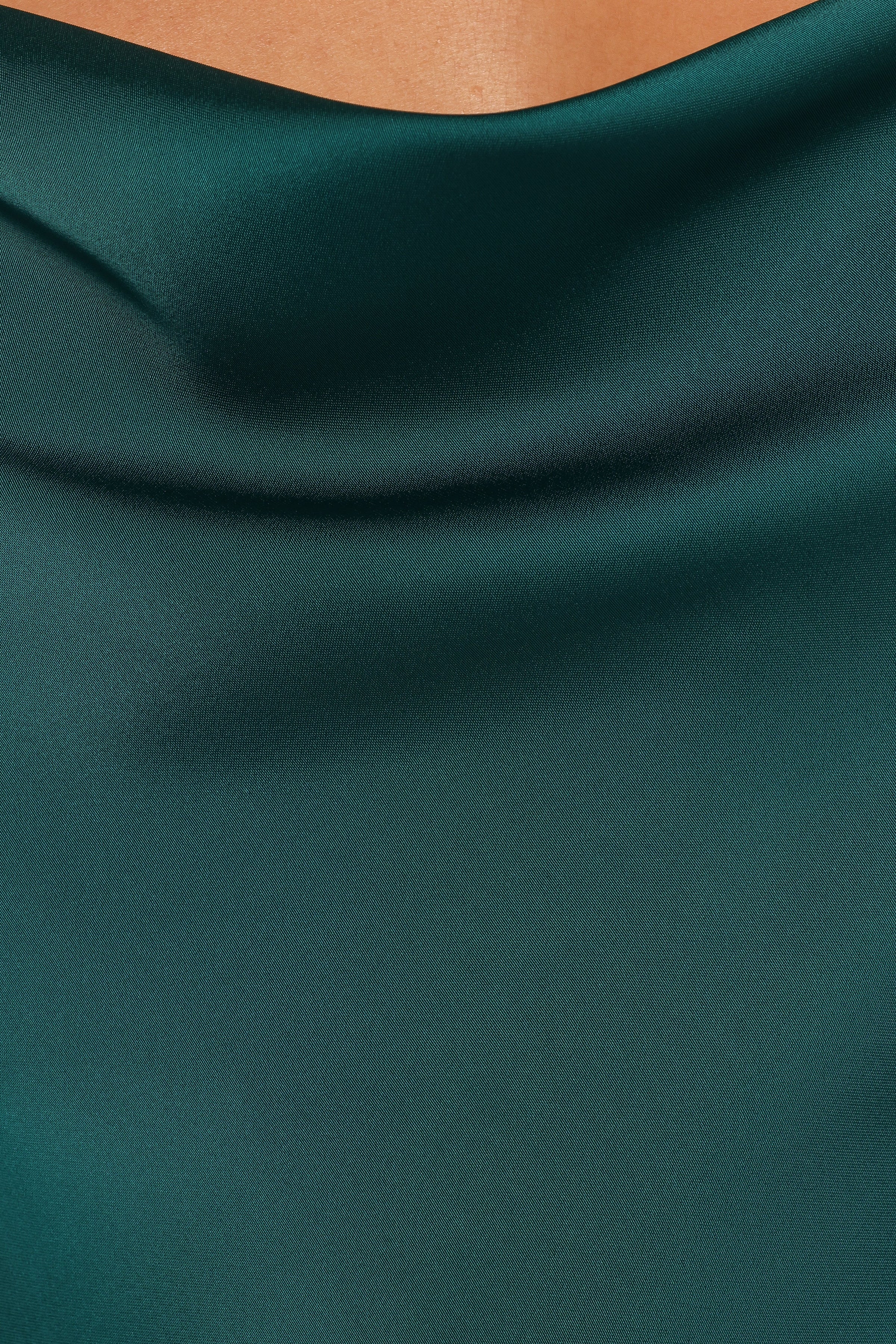 Petal and Pup USA DRESSES Reyna Off Shoulder Maxi Dress - Emerald Green