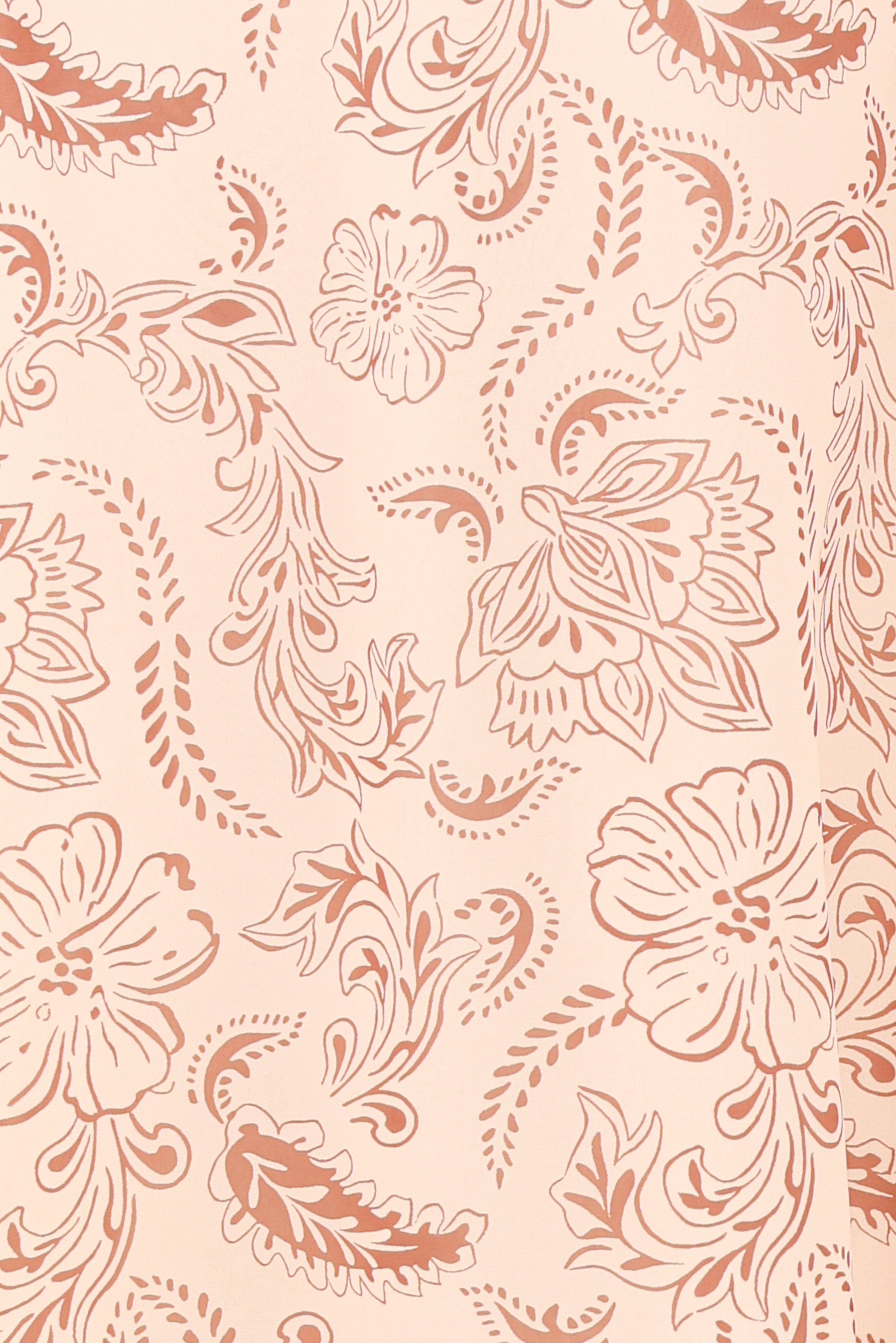 Petal and Pup USA DRESSES Riba Midi Dress - Brown Paisley