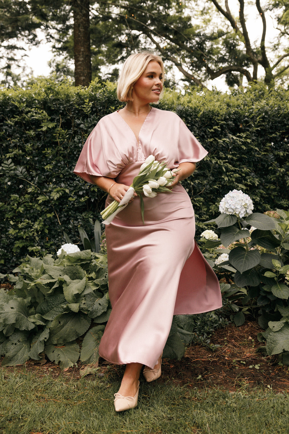 Rose Petal Colored Bridesmaid Dresses