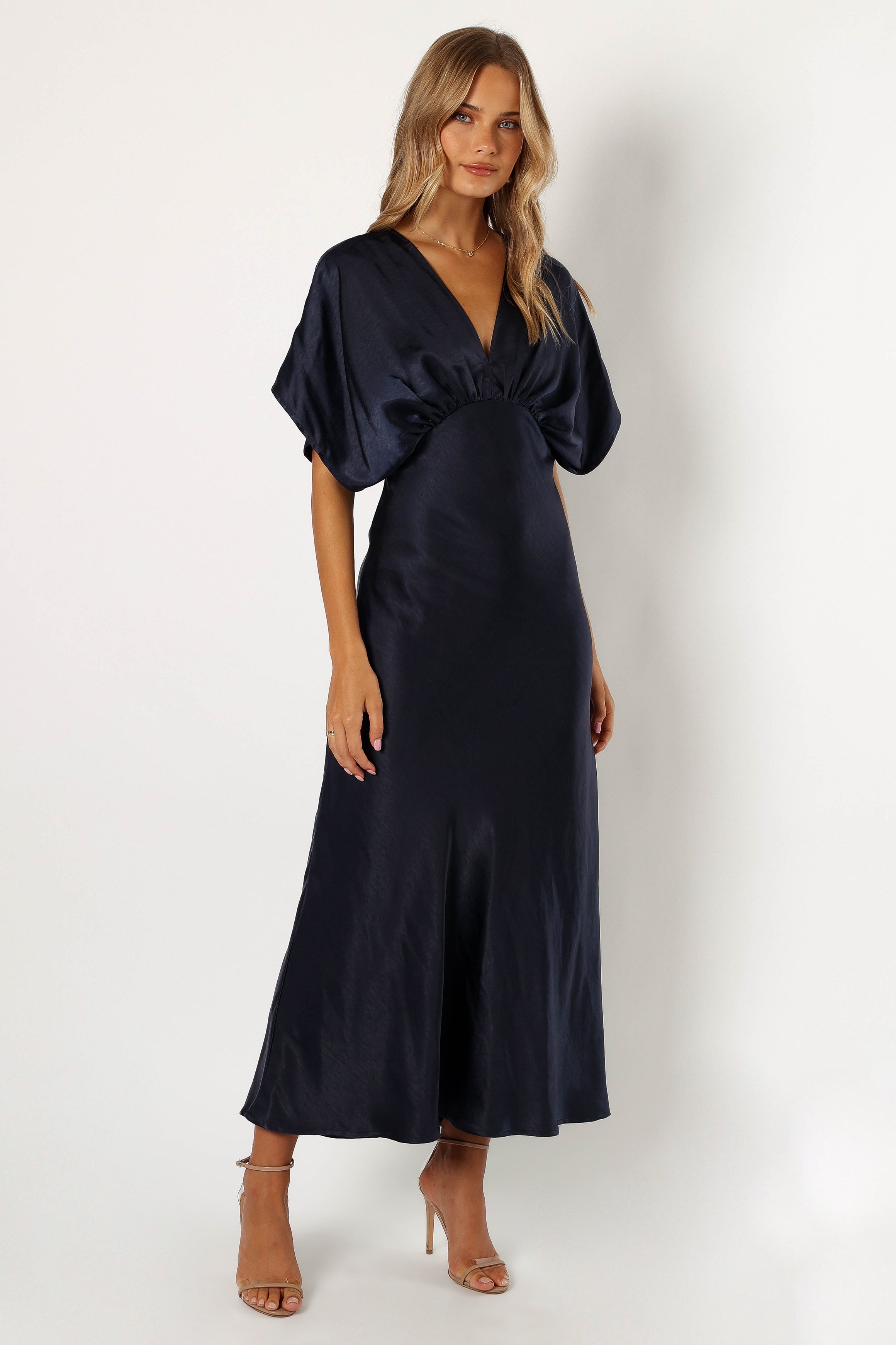 deres layering petal dress deres layering petal dress navy 【公式