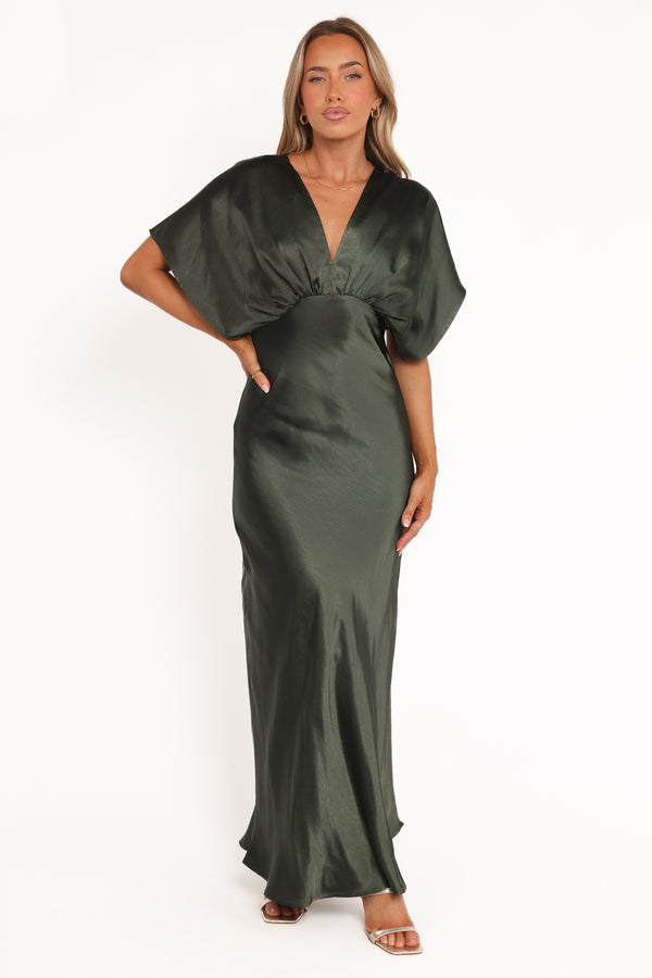 Petal and Pup USA DRESSES Ricki Maxi Dress - Olive Green