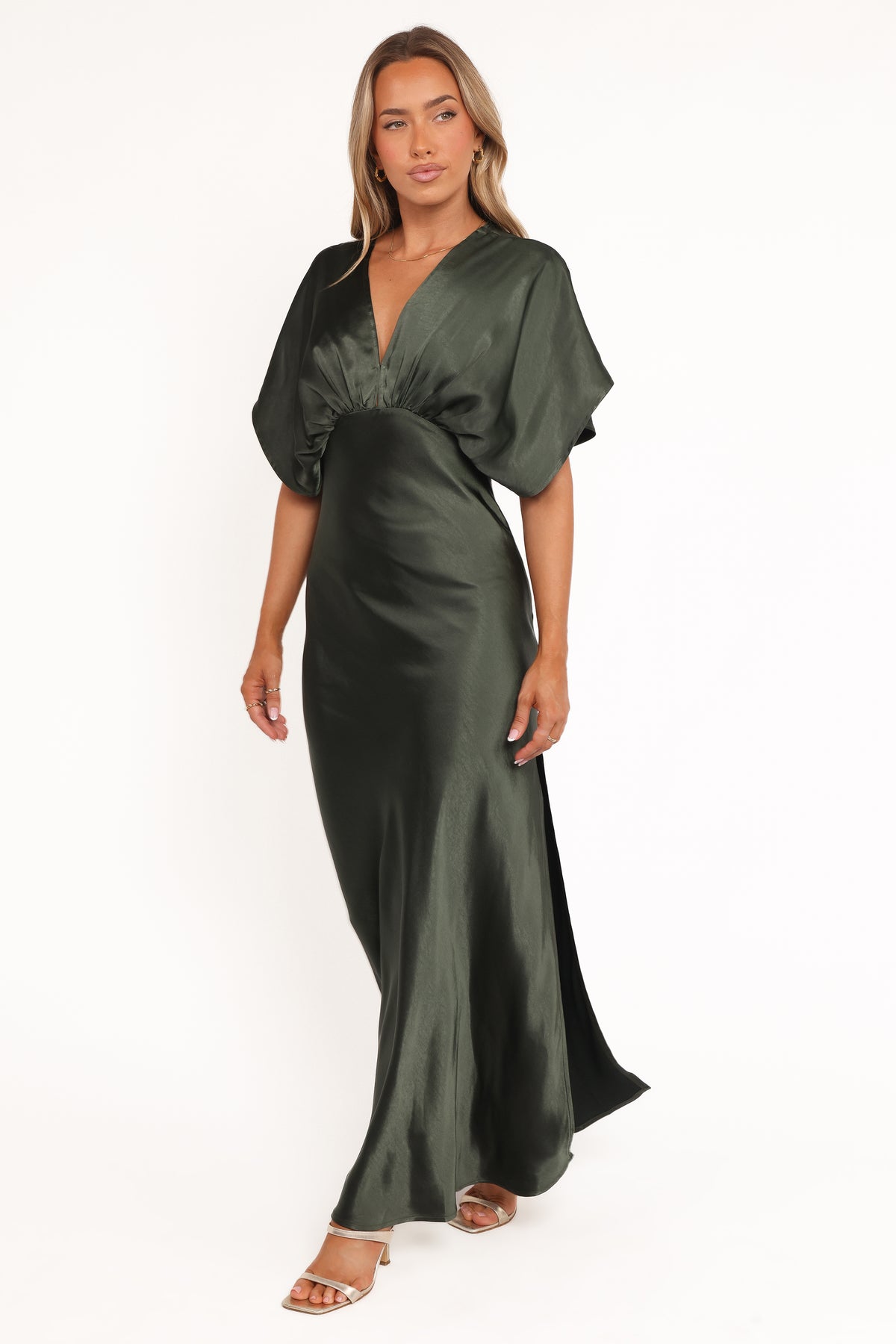 slim fit dress slacks Ricki Maxi Dress - Olive Green