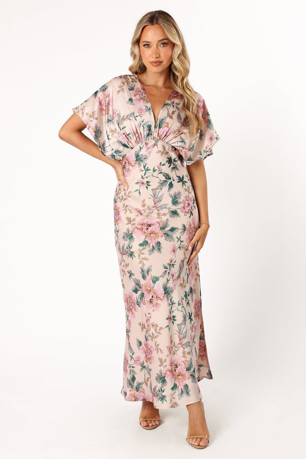 Petal and Pup USA DRESSES Ricki Maxi Dress - Pink Floral