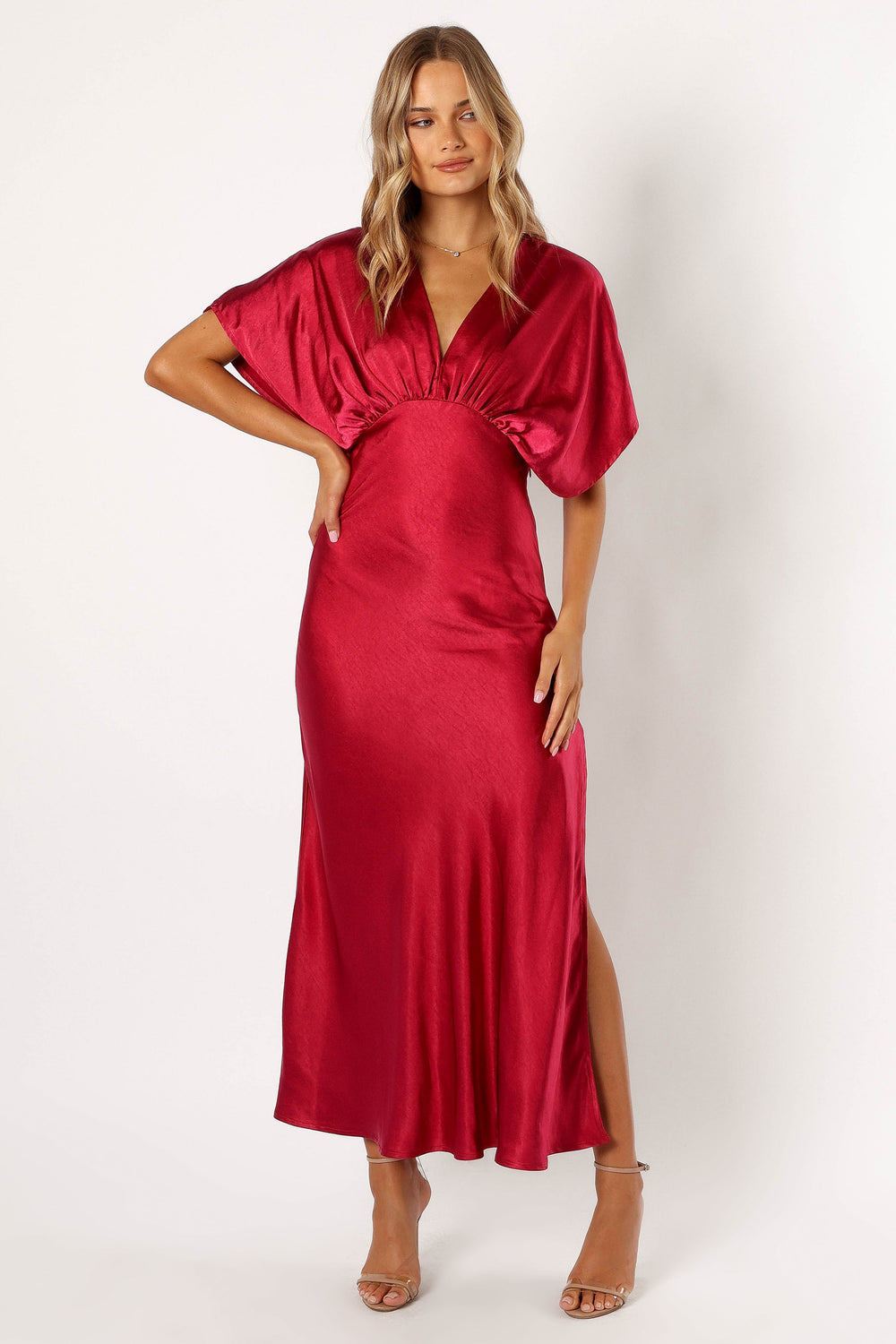 Petal and Pup USA DRESSES Ricki Maxi Dress - Ruby Wine