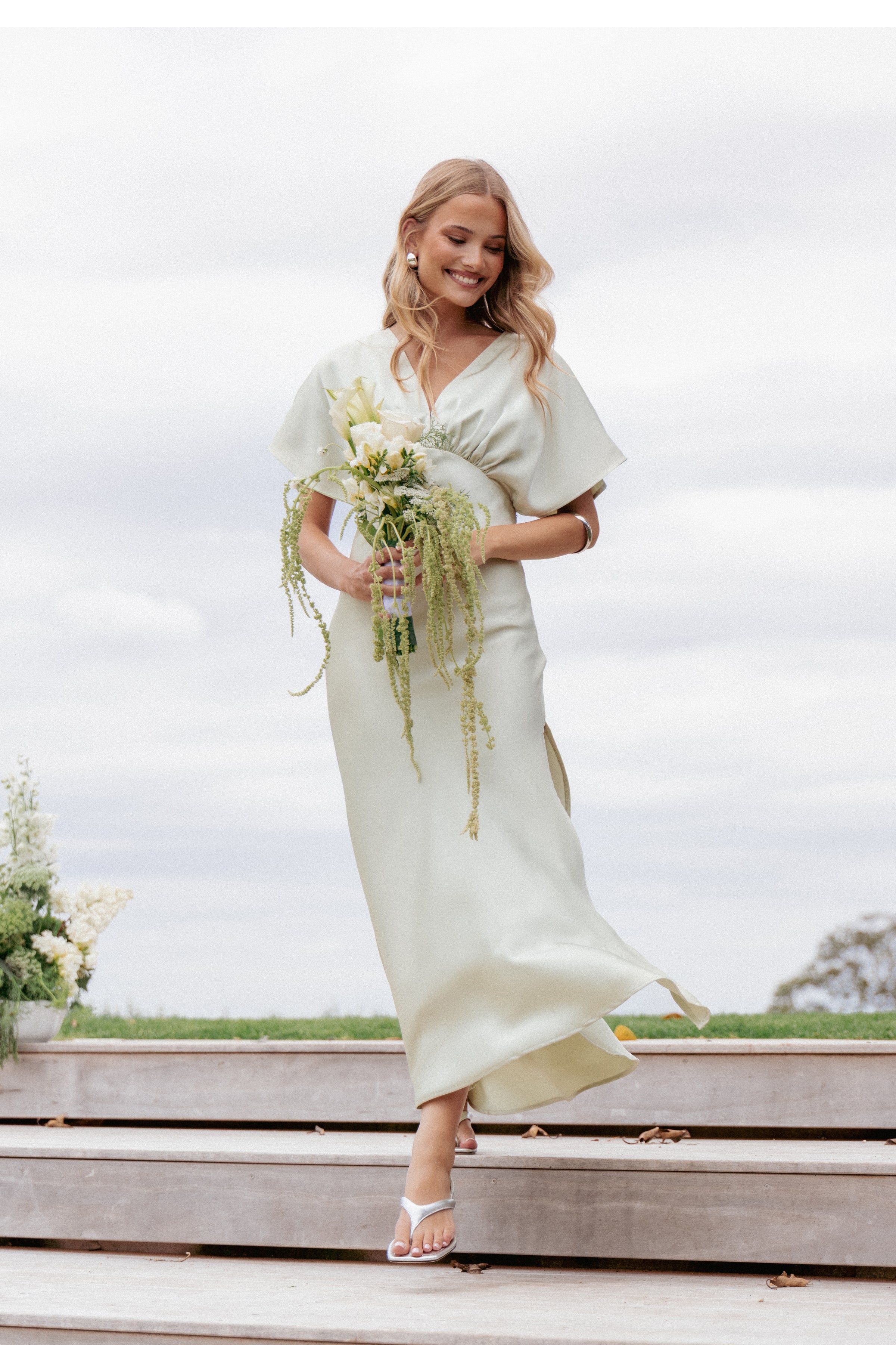 Petal and Pup USA DRESSES Ricki Maxi Dress - Sage Green