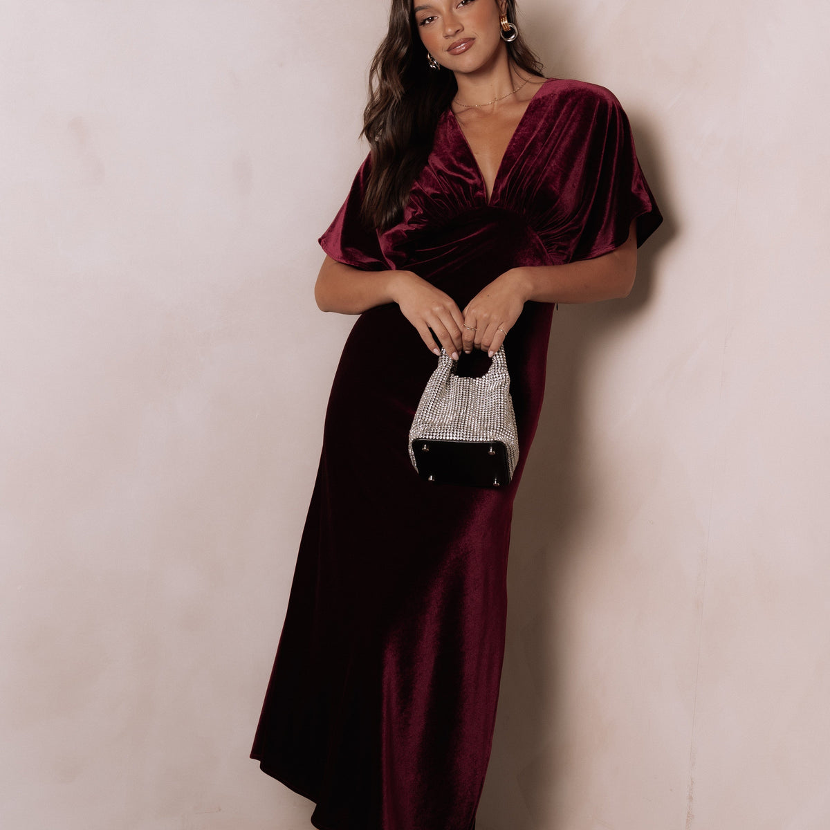 Petal and Pup Women's Ricki Velvet Maxi Dress