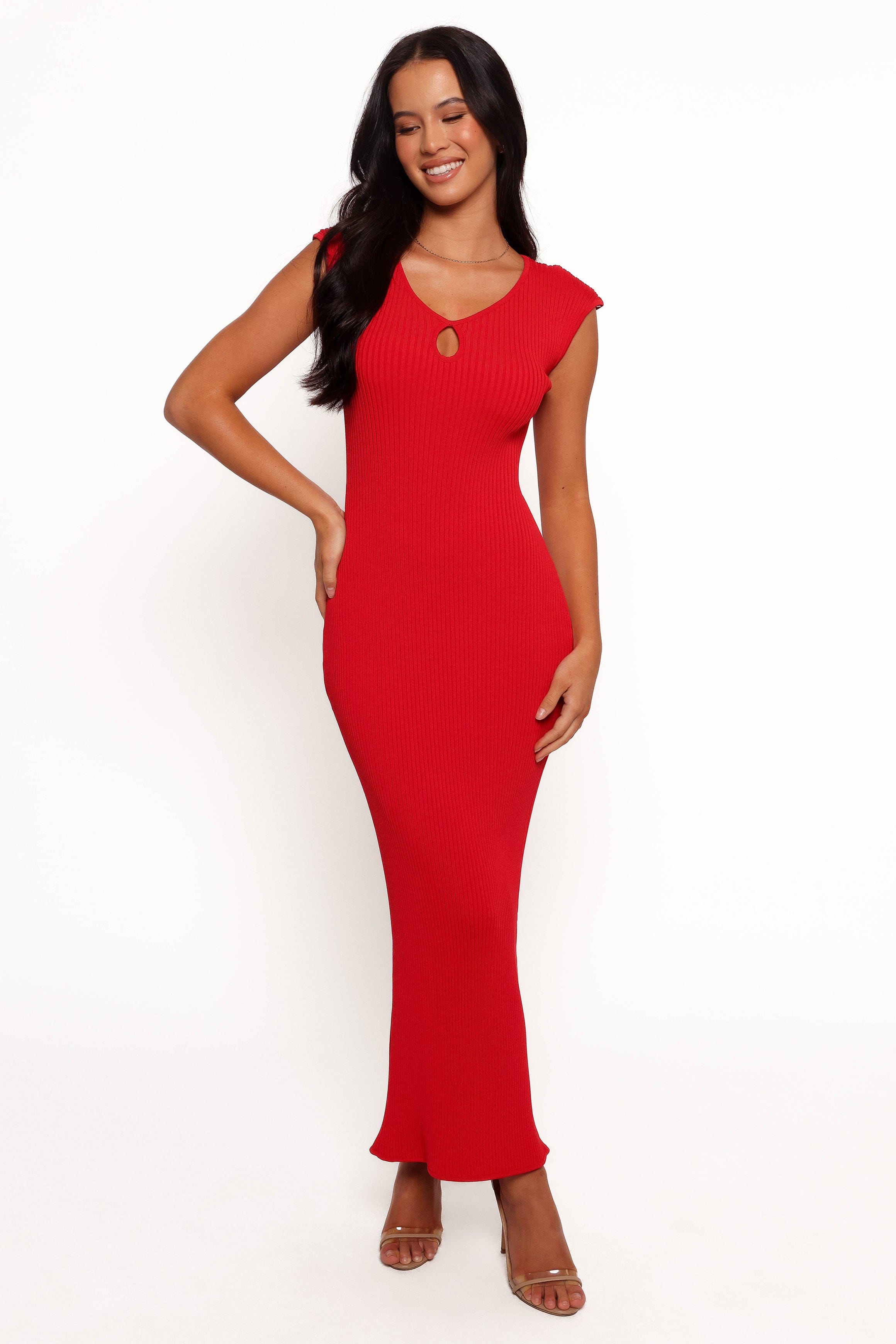 Petal and Pup USA DRESSES Robin Midi Dress - Red