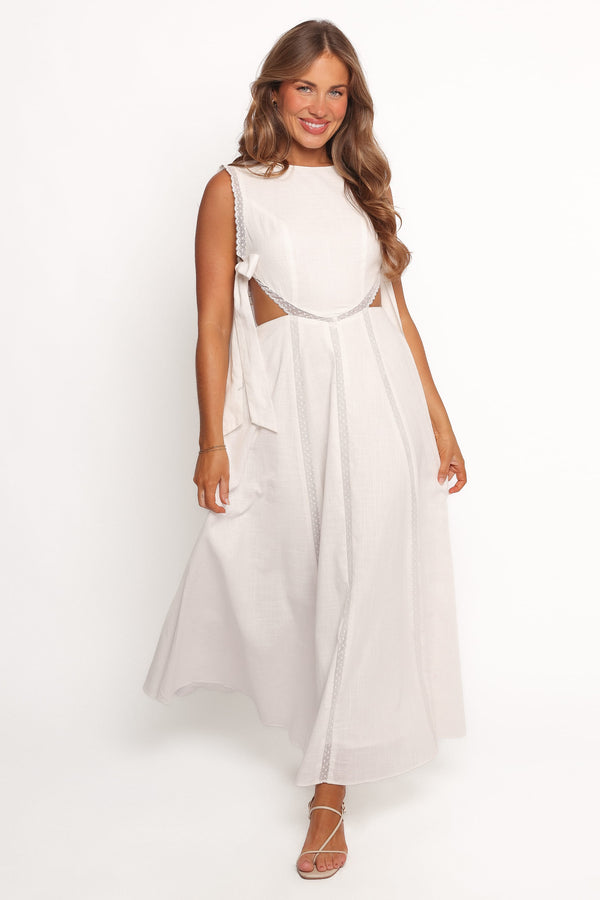 Petal and Pup USA DRESSES Rochelle Maxi Dress - Off White