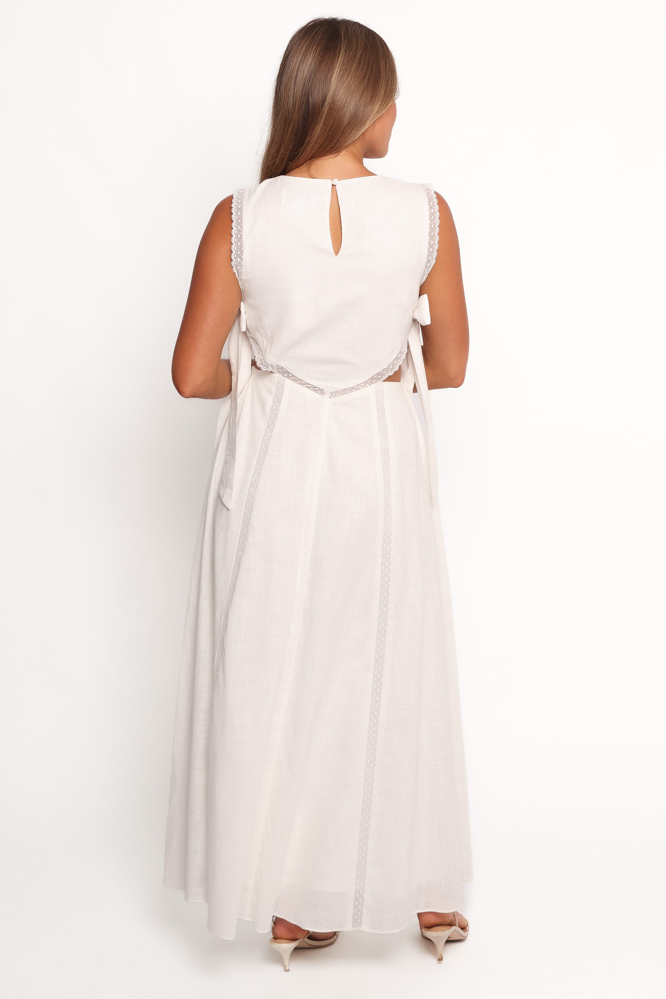 Petal and Pup USA DRESSES Rochelle Maxi Dress - Off White