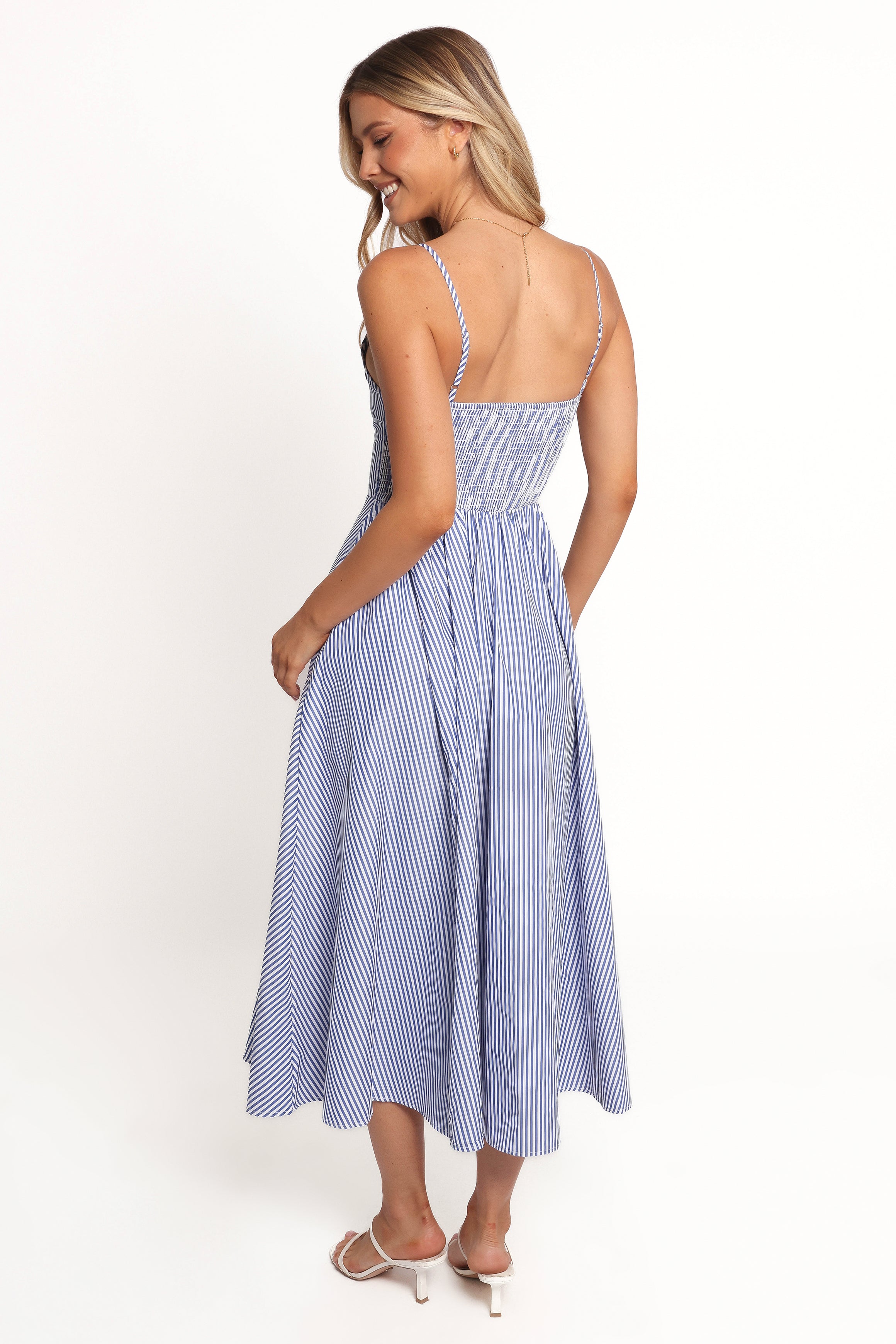 Petal and Pup USA DRESSES Romilly Strappy Maxi Dress - Light Blue