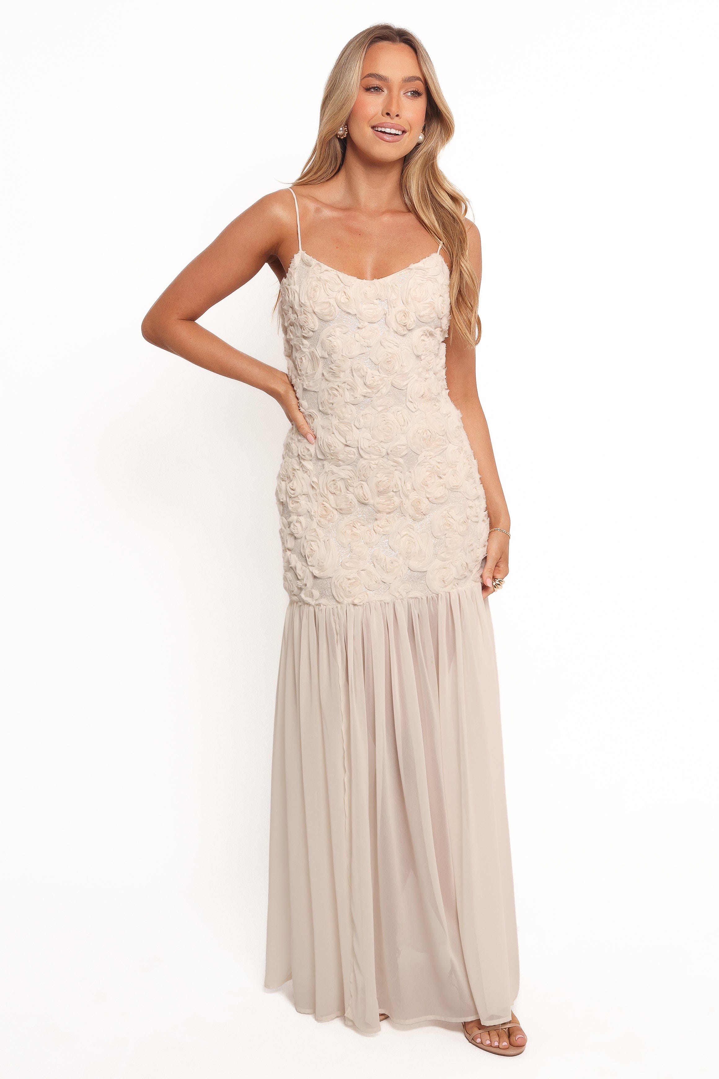 Petal and Pup USA DRESSES Romy Maxi Dress - Cream