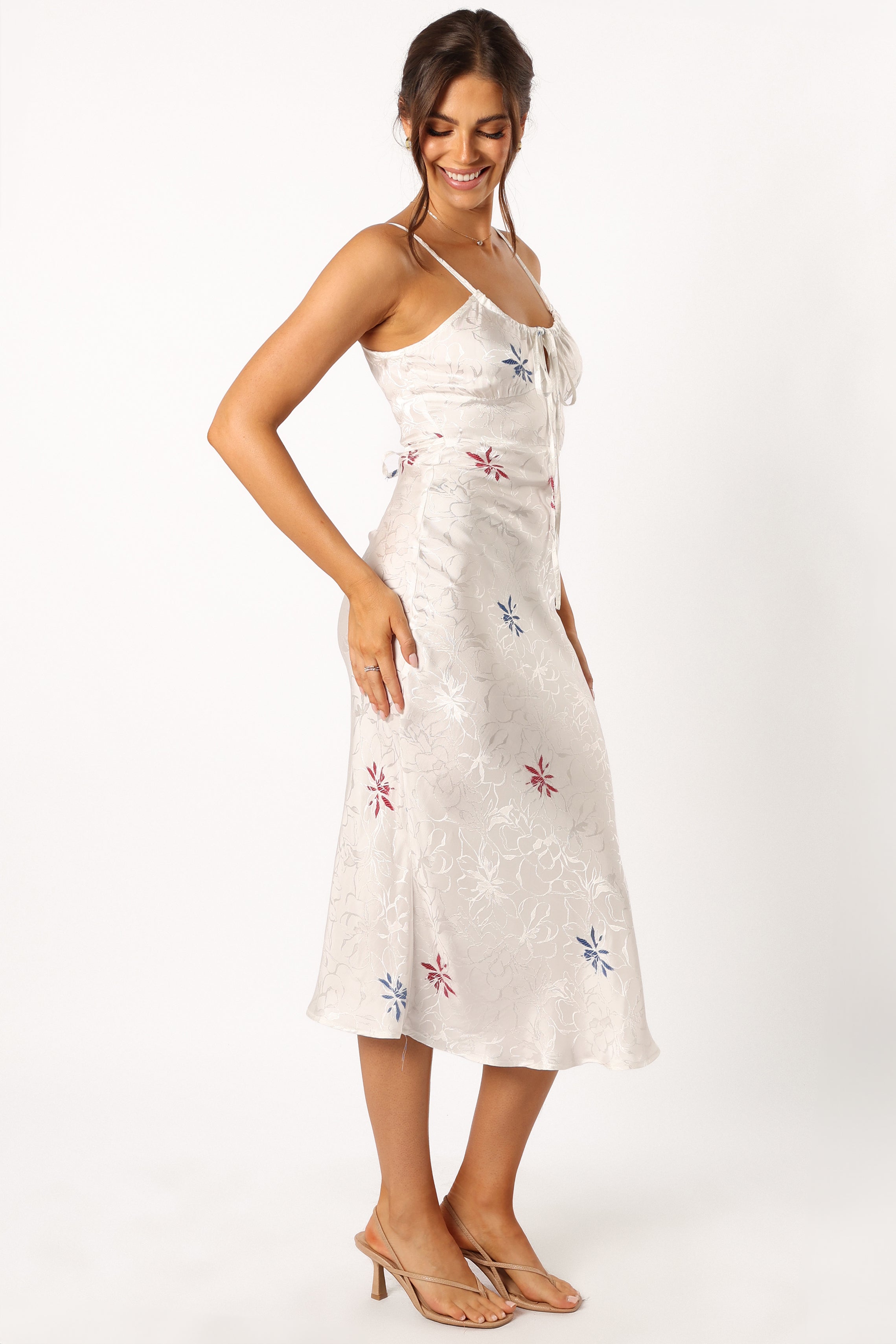 Petal and Pup USA DRESSES Rosa Midi Dress - White