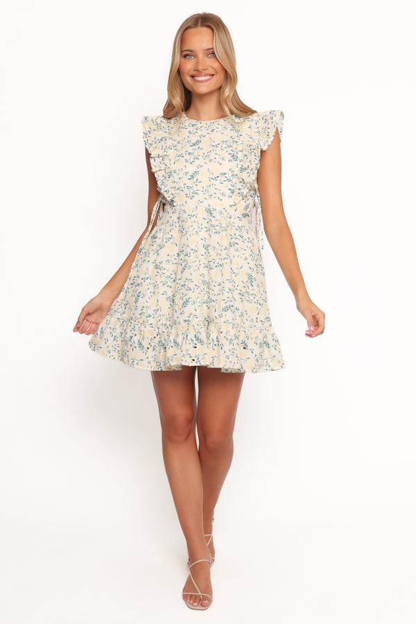 Petal and Pup USA DRESSES Rosalind Mini Dress - Yellow (Hold for Amazon)