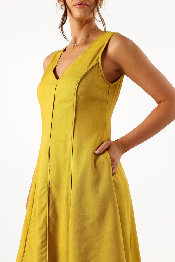 Petal and Pup USA DRESSES Rubes Mini Dress - Mustard