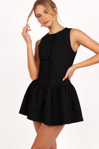 Petal and Pup USA DRESSES Ruth Mini Dress - Black