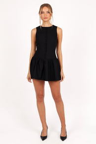Petal and Pup USA DRESSES Ruth Mini Dress - Black