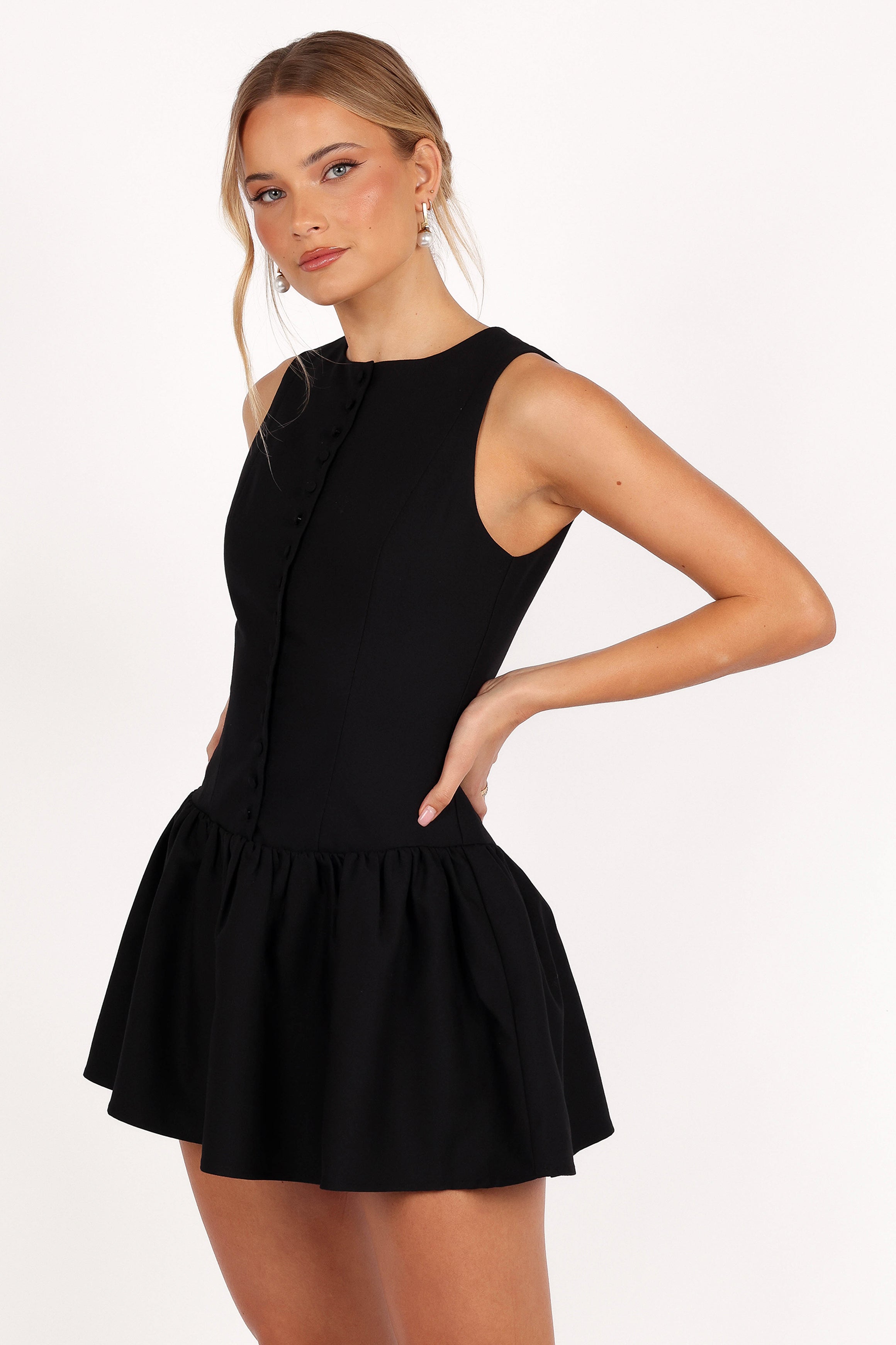 Petal and Pup USA DRESSES Ruth Mini Dress - Black
