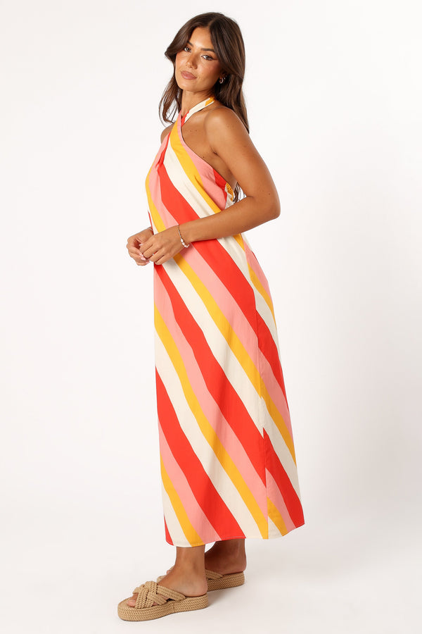 Petal and Pup USA DRESSES Sabbia Maxi Dress - Pink Stripe