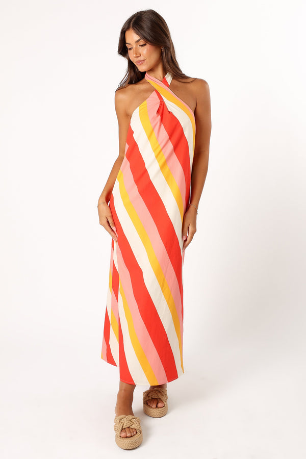 Petal and Pup USA DRESSES Sabbia Maxi Dress - Pink Stripe