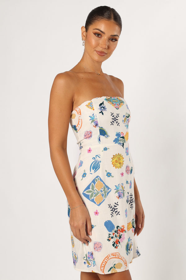 Petal and Pup USA DRESSES Sabina Mini Dress - Portofino