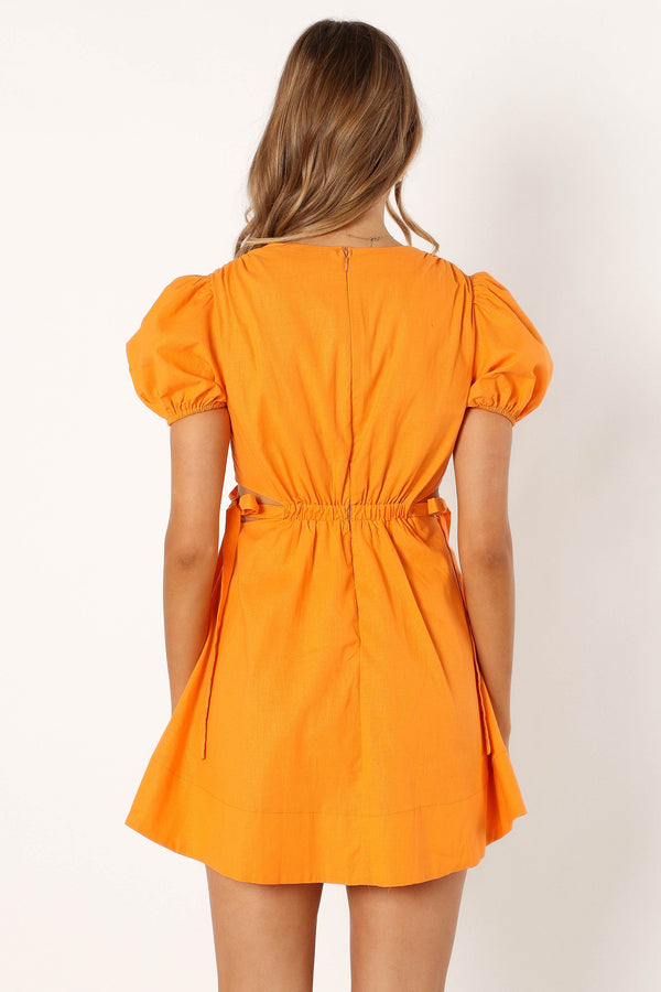 Petal and Pup USA DRESSES Sachie Cut Out Mini Dress - Orange