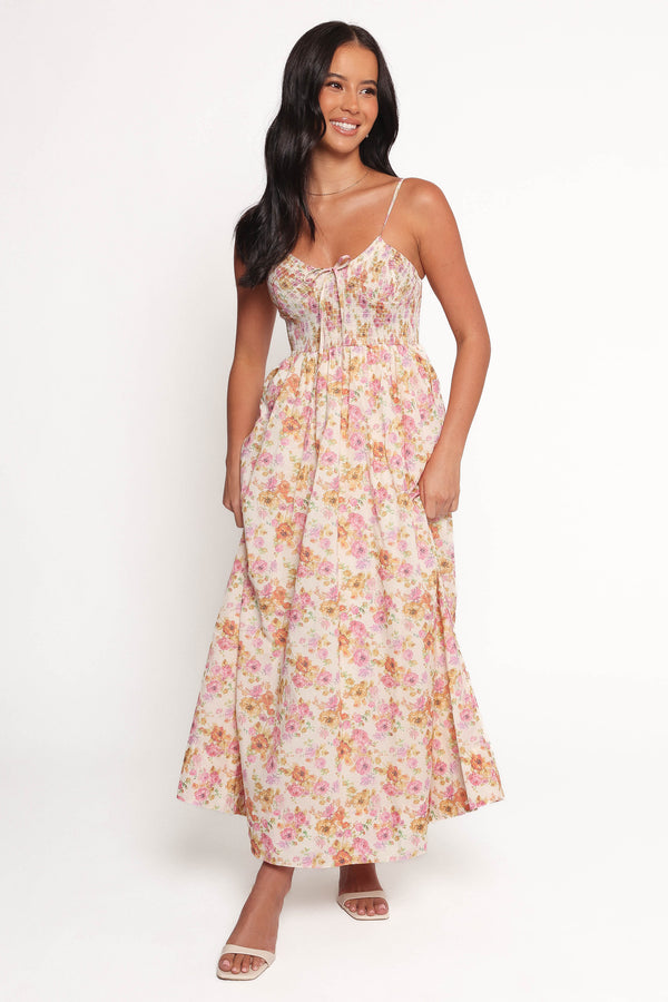 Petal and Pup USA DRESSES Salaca Maxi Dress - Pink/Orange