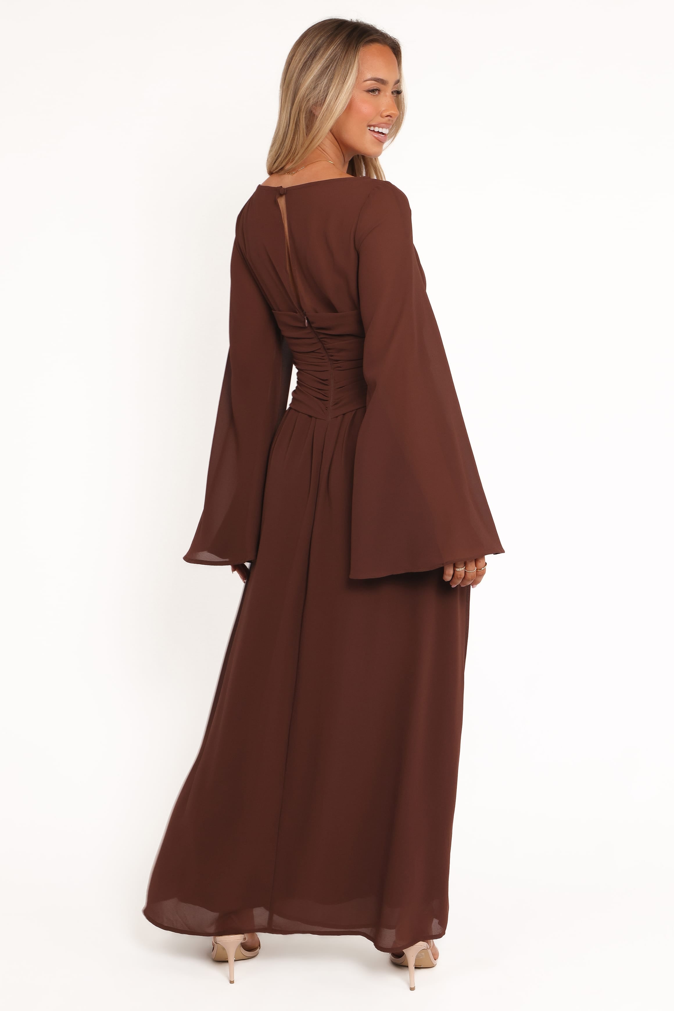 Petal and Pup USA DRESSES Samara Maxi Dress - Brown