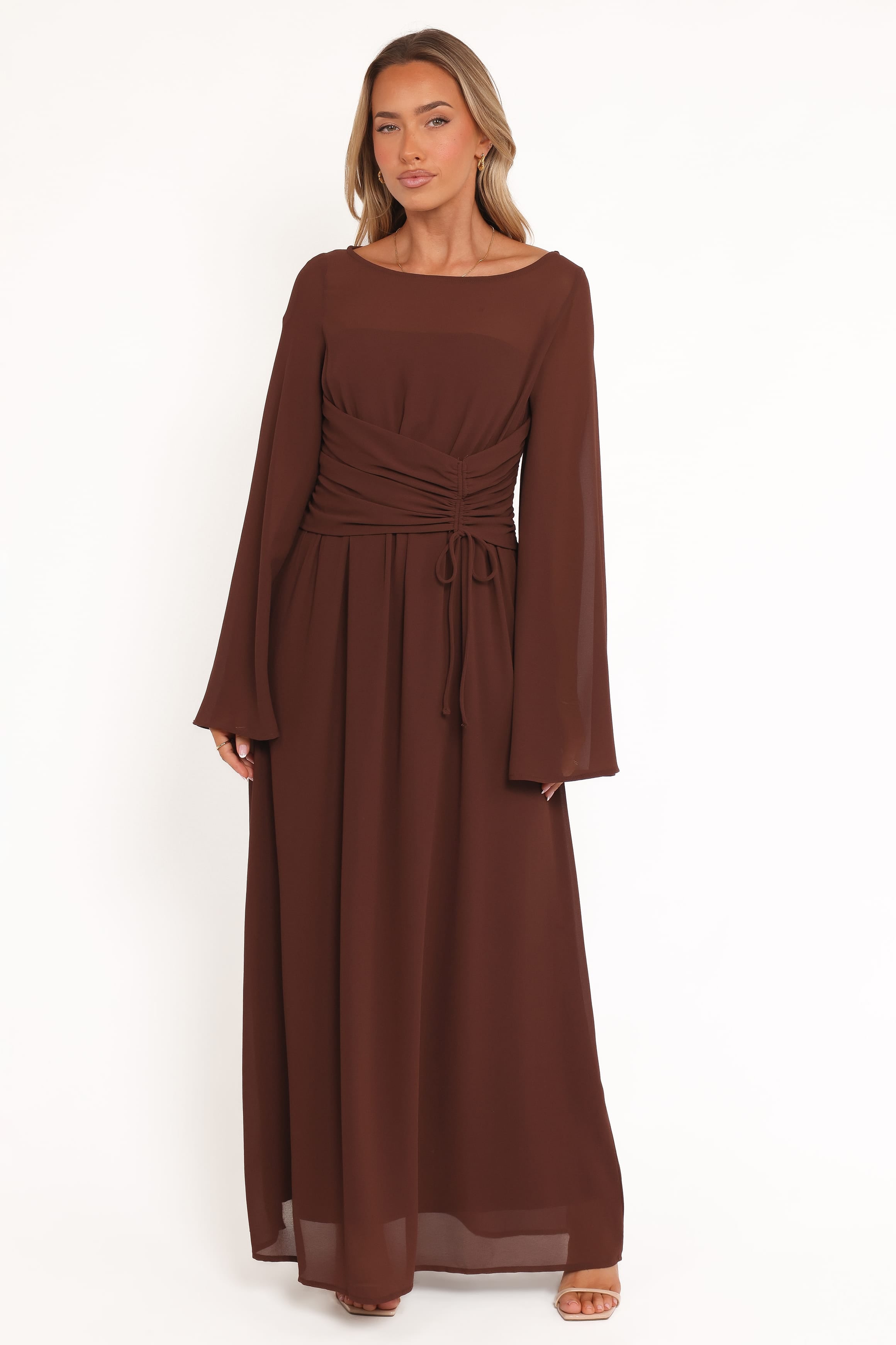 Petal and Pup USA DRESSES Samara Maxi Dress - Brown