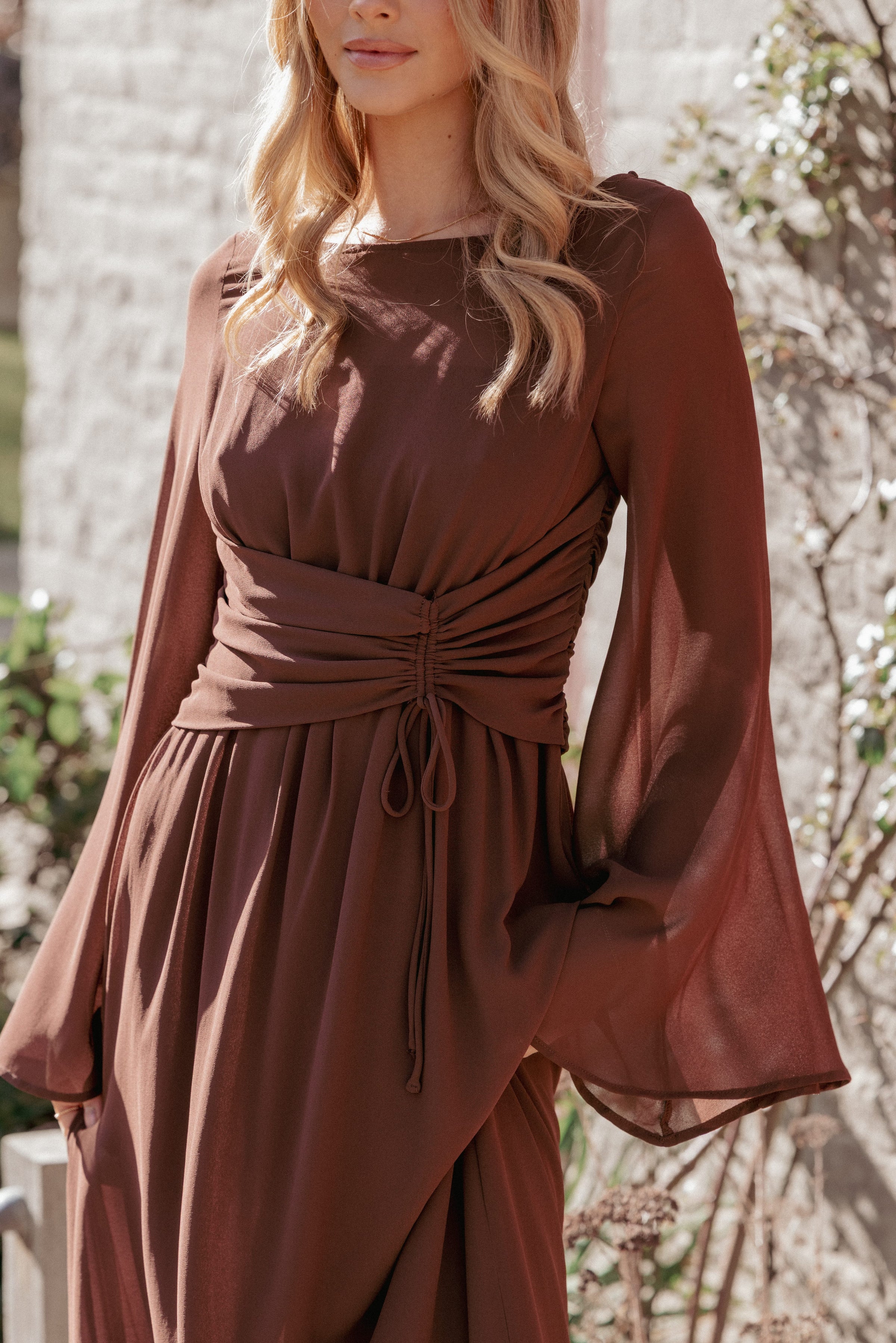Petal and Pup USA DRESSES Samara Maxi Dress - Brown