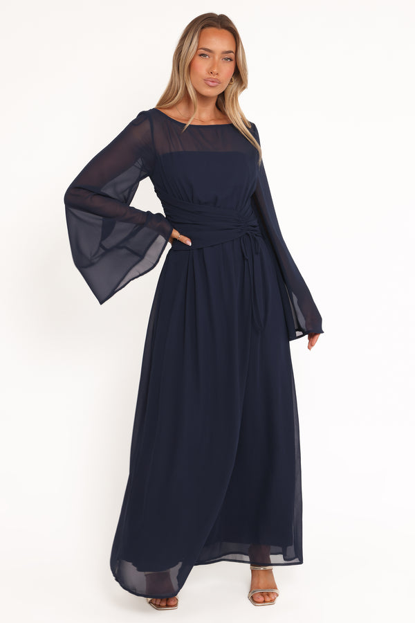 Petal and Pup USA DRESSES Samara Maxi Dress - Navy