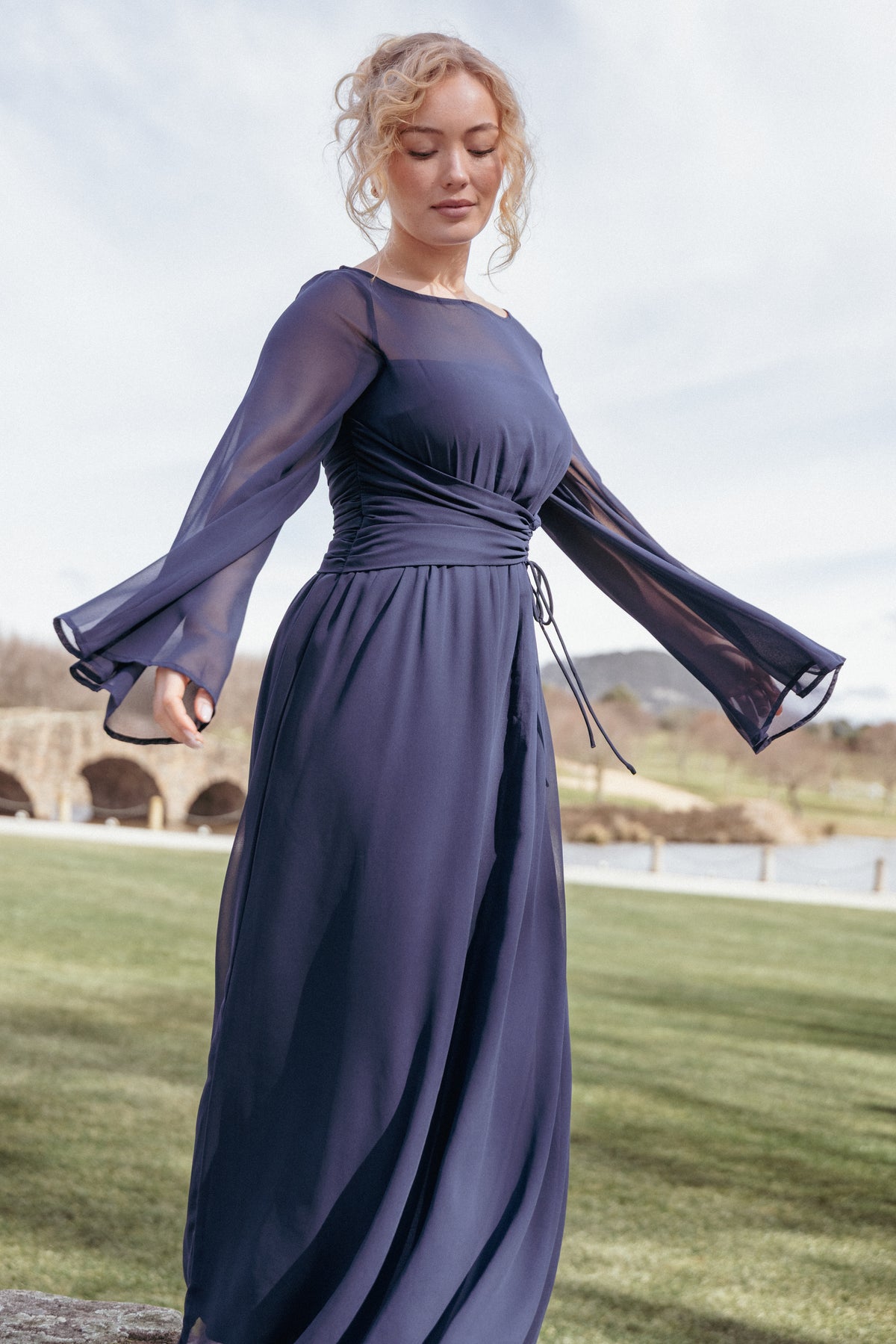 Petal and Pup Women's Samara Maxi Dress - Navy - Blue Petal and Pup Women's Samara Maxi Dress - Navy - Blue