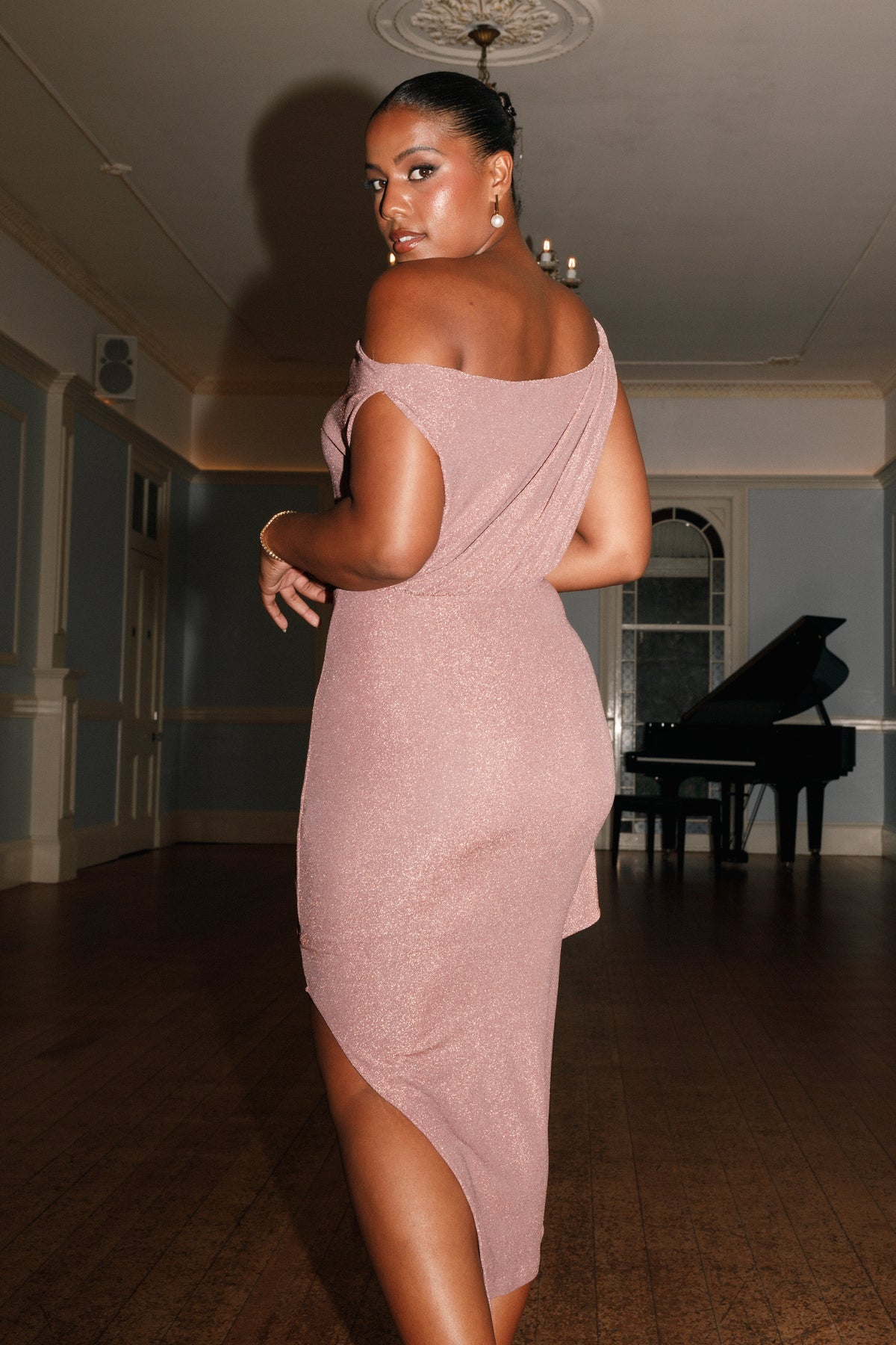 not your rose off shoulder dress Rose Garden Off-Shoulder Midi Dress Joyful Notion