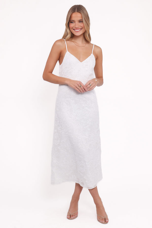 petal and pup una midi dress Una Midi Dress - Light Denim