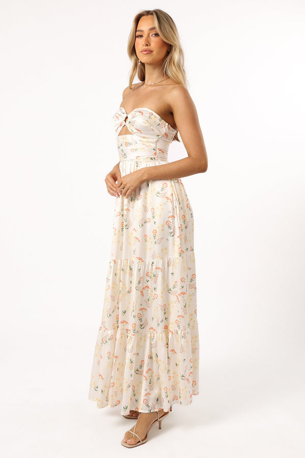 Petal and Pup USA DRESSES Sarai Dress - Yellow Floral