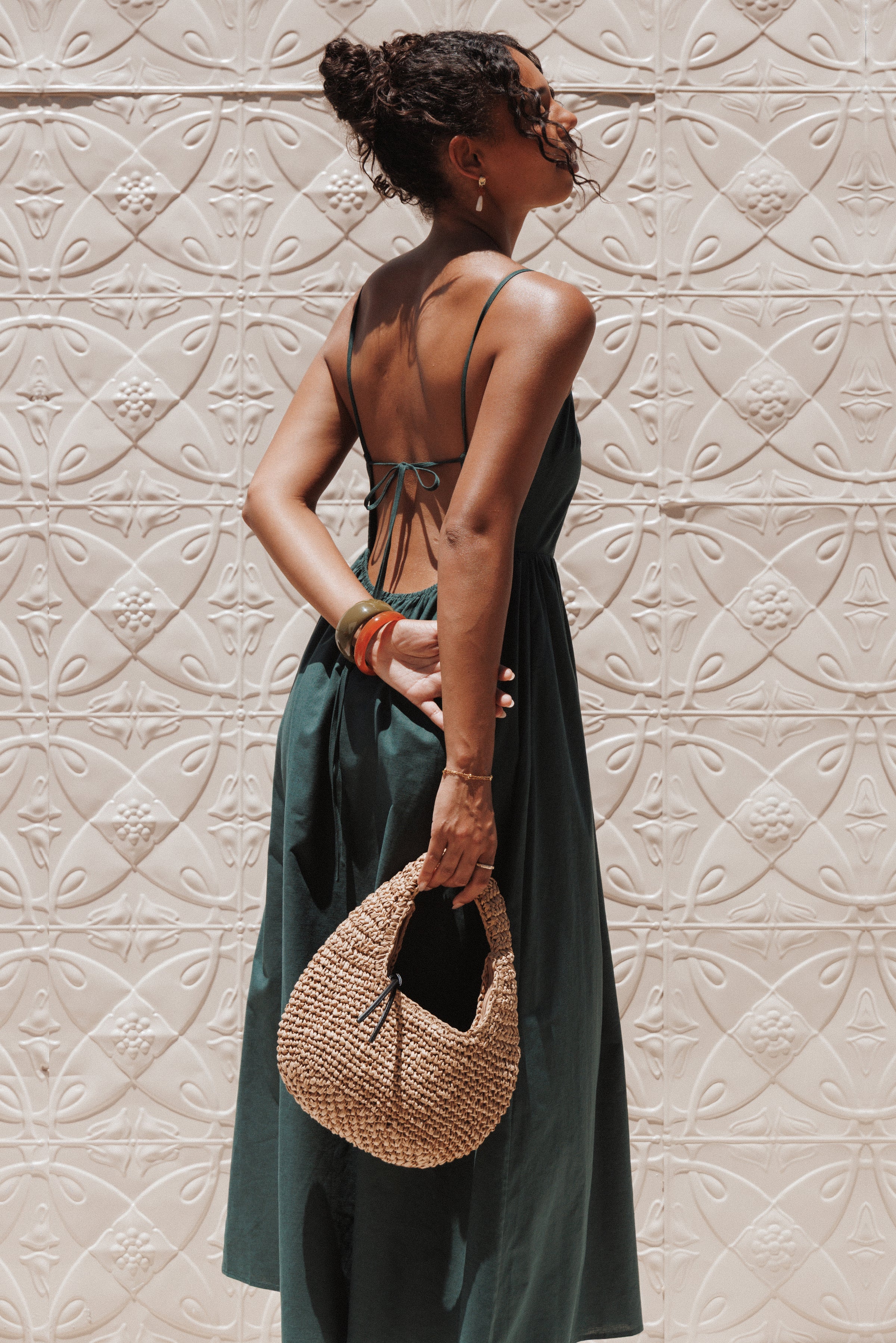 Petal and Pup USA DRESSES Savannah Maxi Dress - Forest Green