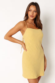 Petal and Pup USA DRESSES Sawyer Mini Slip Dress - Lemon