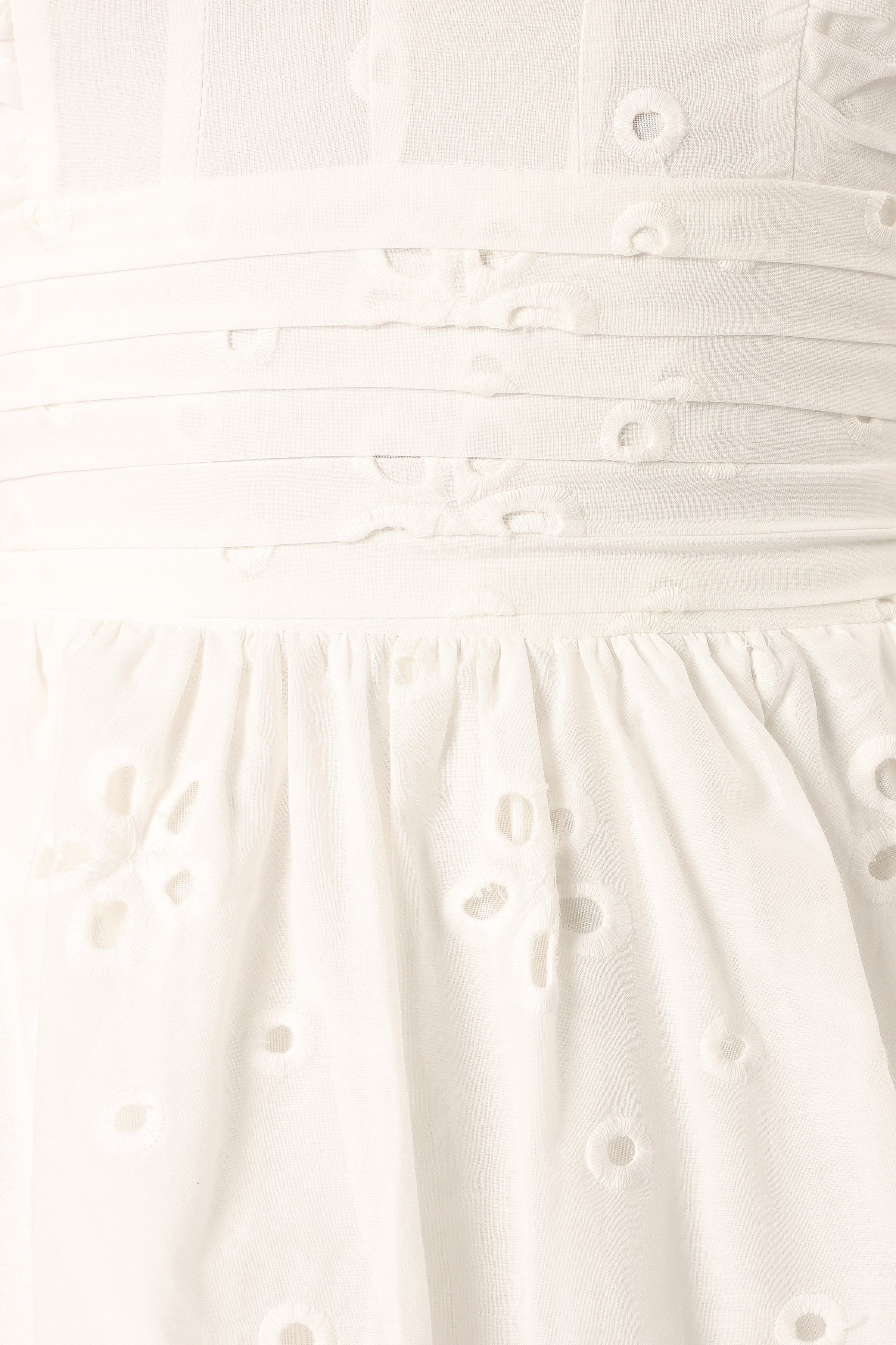 Petal and Pup USA DRESSES Selda Frill Sleeve Mini Dress - White