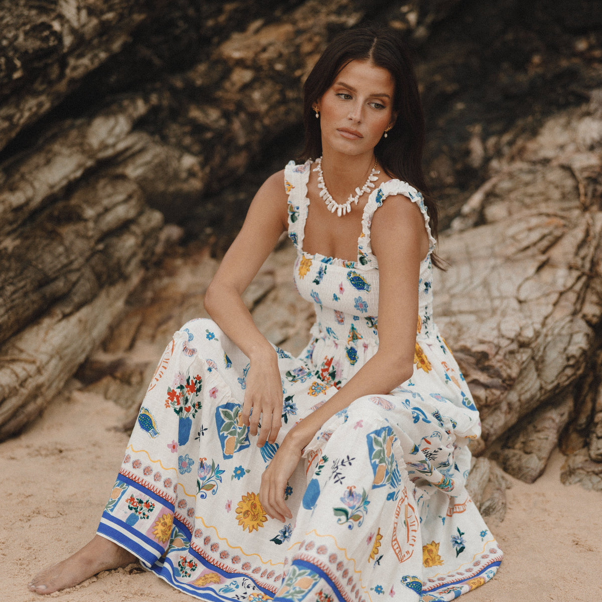 Serafina Maxi Dress - Portofino