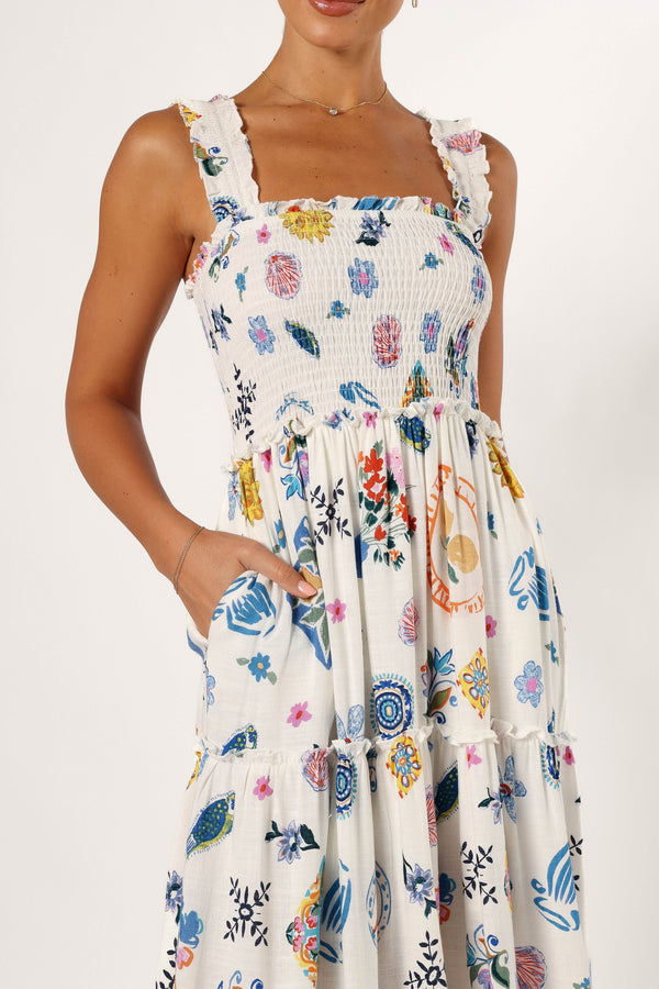 Petal and Pup USA DRESSES Serafina Maxi Dress - Portofino