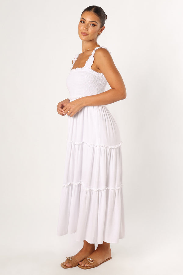 Petal and Pup USA DRESSES Serafina Maxi Dress - White