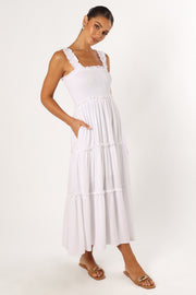 Petal and Pup USA DRESSES Serafina Maxi Dress - White