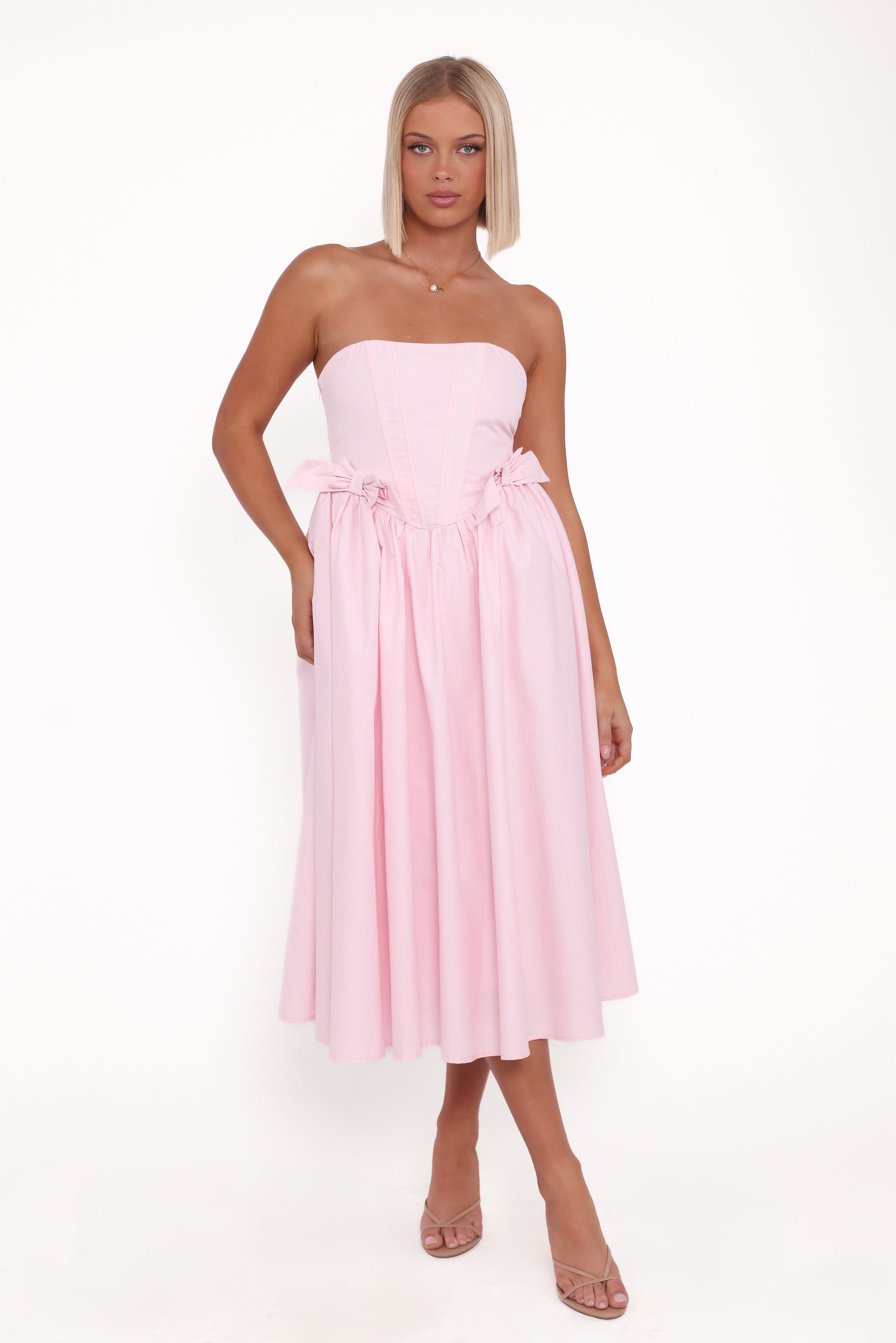 Petal and Pup USA DRESSES Seren Midi Dress - Pink (Hold for Amazon)