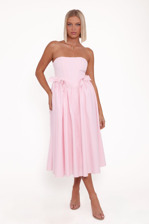 Petal and Pup USA DRESSES Seren Midi Dress - Pink (Hold for Amazon)