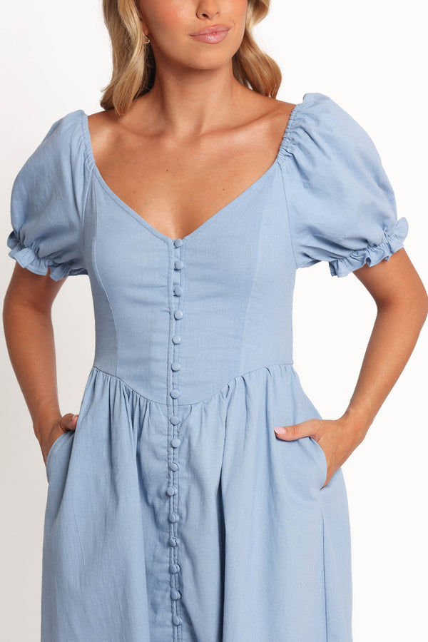 Petal and Pup USA DRESSES Serenade Midi Dress - Blue