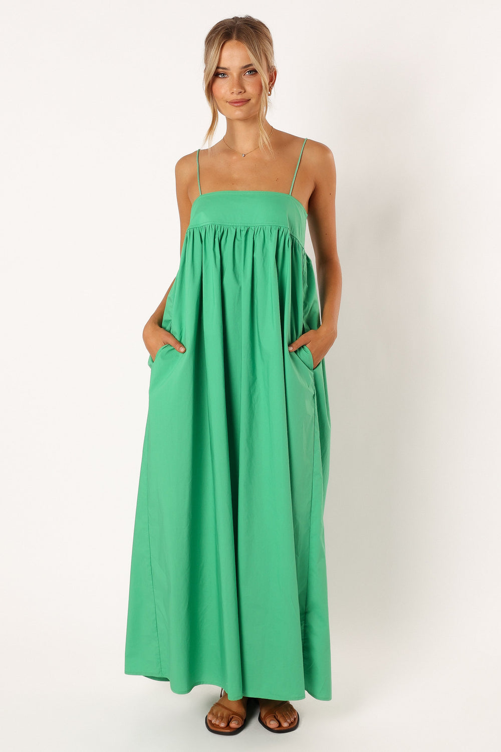 Serina Maxi Dress Green Petal & Pup USA